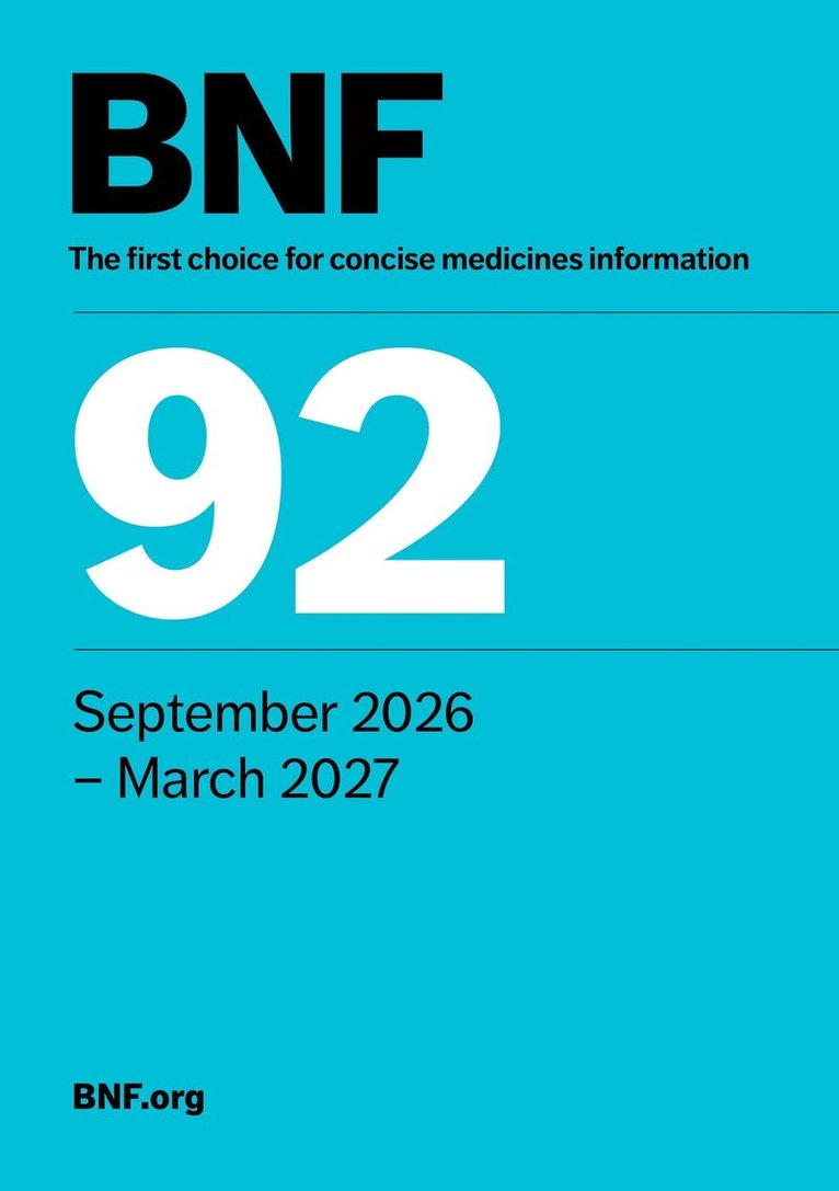 Joint Formulary Committee - British National Formulary (BNF) 92, Häftad