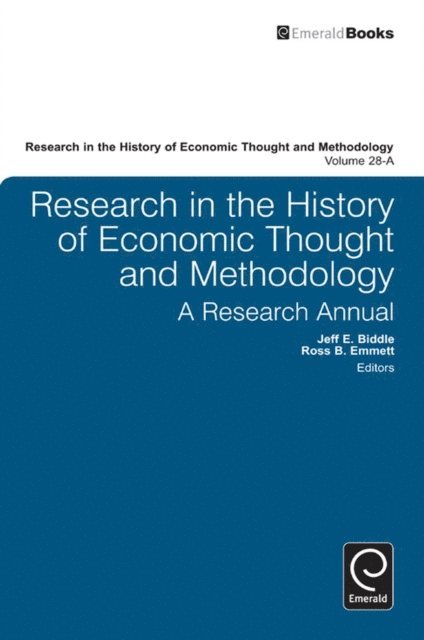 Jeff E. Biddle, Ross B. Emmett - Research in the History of Economic Thought and Methodology, E-bok