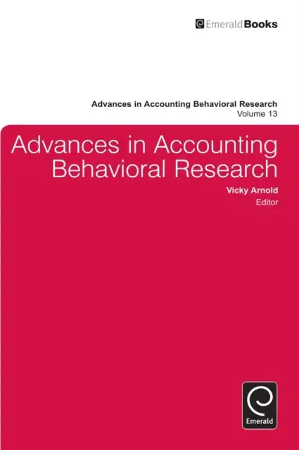Vicky Arnold - Advances in Accounting Behavioral Research, E-bok. Tillgänglighet: Lägg i varukorg