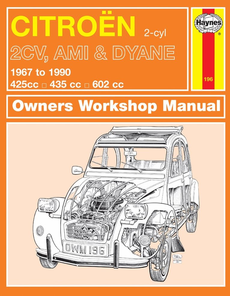 Haynes Publishing - Citroen 2CV, Ami & Dyane (67 - 90) Haynes Repair Manual, Häftad