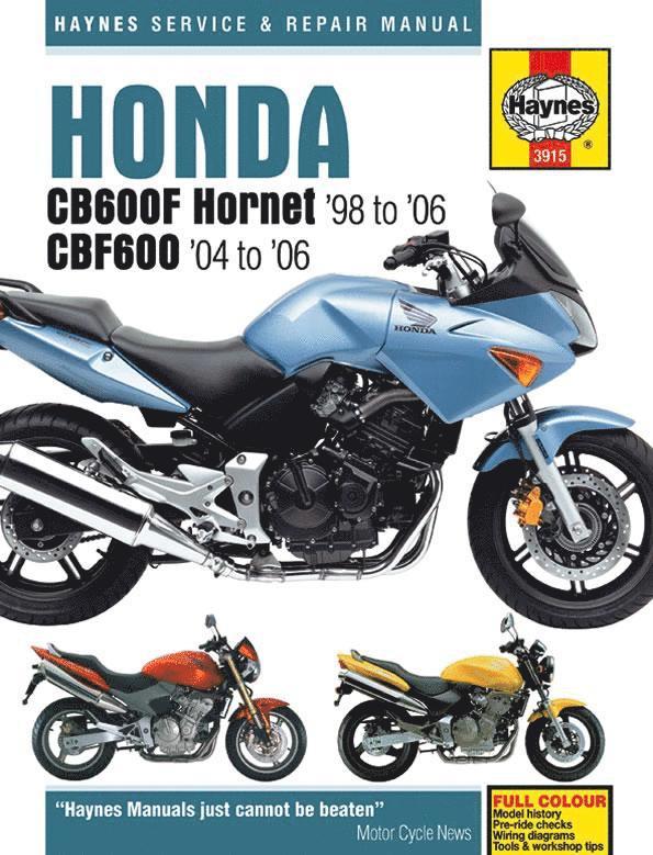 Haynes Publishing - Honda CB600F Hornet & CBF600 (98 - 06) Haynes Repair Manual, Häftad