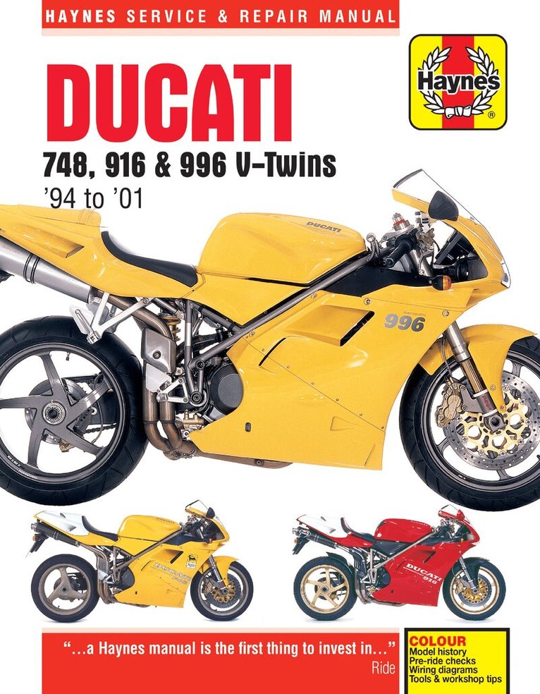 Haynes Publishing - Ducati 748, 916 & 996 4-valve V-Twins (94 - 01) Haynes Repair Manual, Häftad