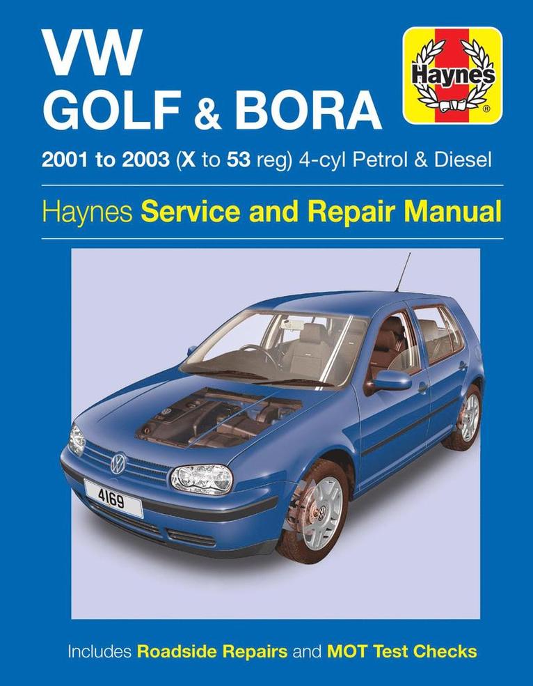 Haynes Publishing - VW Golf & Bora 4-cyl Petrol & Diesel (01 - 03) Haynes Repair Manual, Häftad