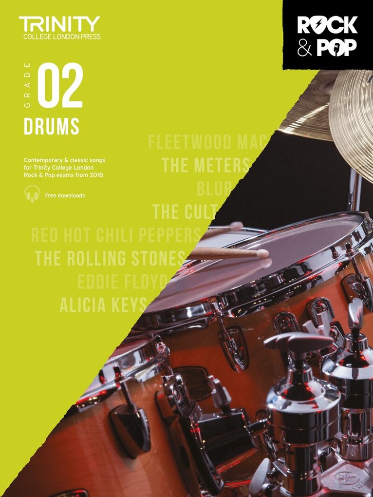 Trinity College London Rock & Pop 2018 Drums Grade 2, Övrigt. Tillgänglighet: Lägg i varukorg