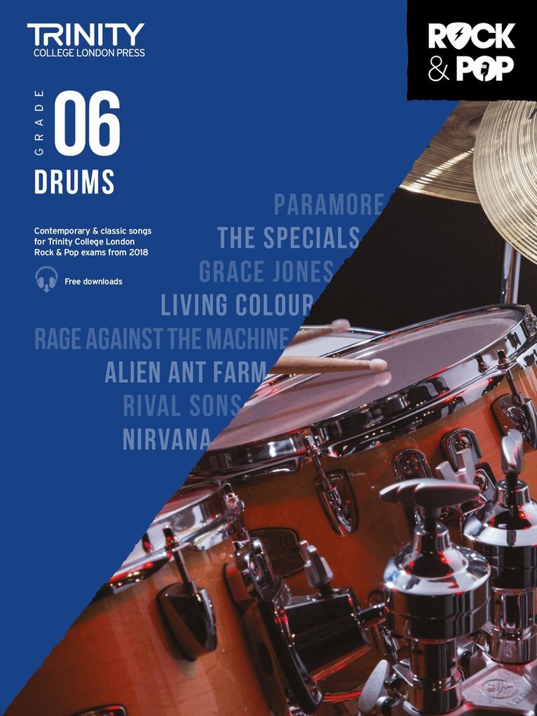 Trinity College London Rock & Pop 2018 Drums Grade 6, Övrigt. Tillgänglighet: Lägg i varukorg