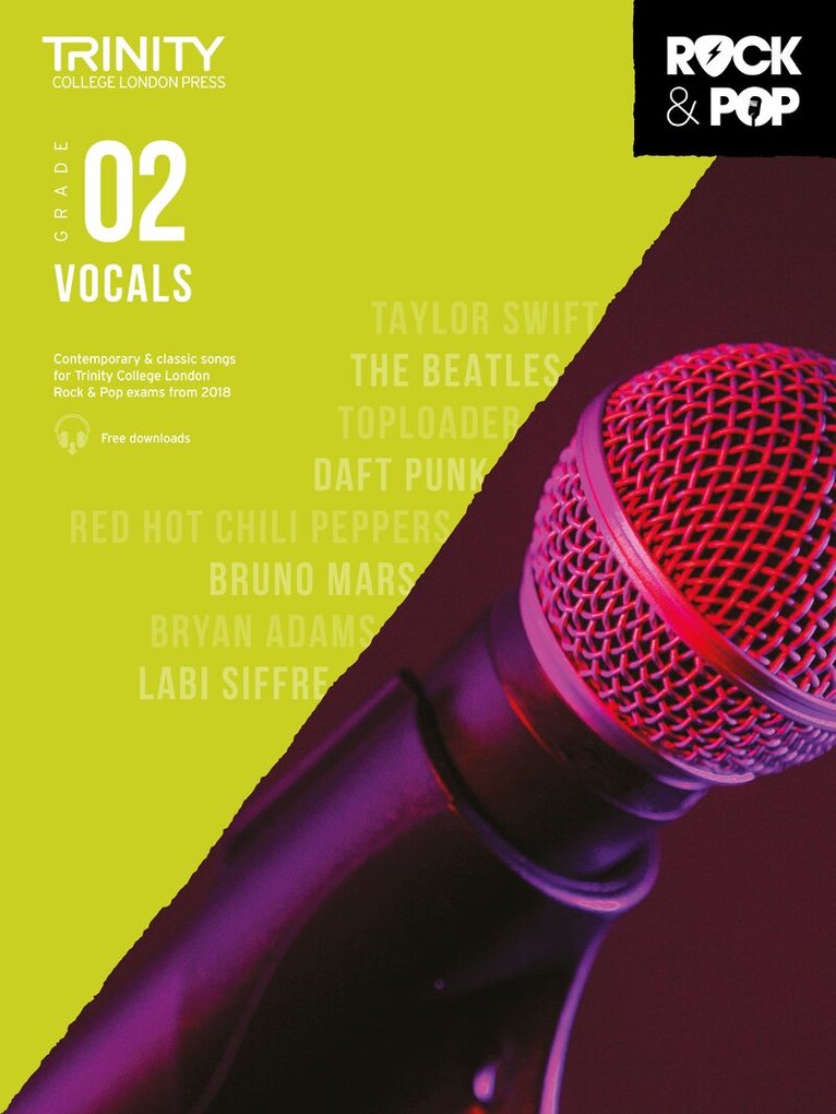 Hal Leonard Corp - Trinity College London Rock & Pop 2018 Vocals Grade 2, Övrigt. Tillgänglighet: Lägg i varukorg