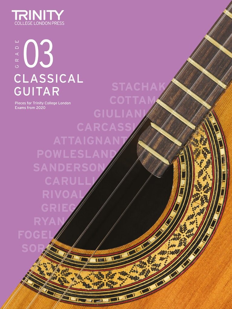 Trinity College London - Trinity College London Classical Guitar Exam Pieces From 2020: Grade 3, Övrigt