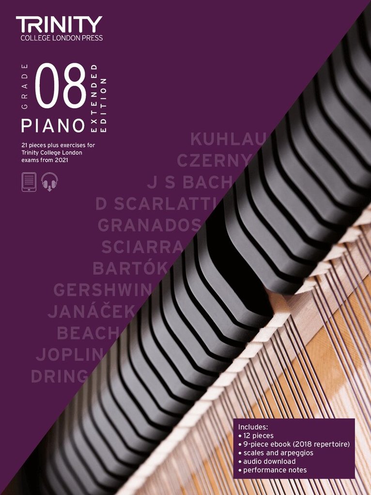 Trinity College London - Trinity College London Piano Exam Pieces Plus Exercises From 2021: Grade 8 - Extended Edition, Övrigt
