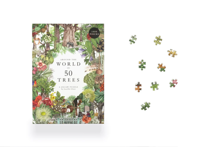 Pussel 1000 bitar Around the World in 50 Trees, Övrigt