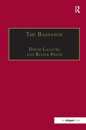 David Lasocki, Roger Prior - Bassanos, Inbunden