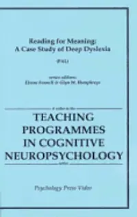H. Funnell, Funnell Humphre - Reading for Meaning: A Case Study of Deep Dyslexia Pal, Häftad. Tillgänglighet: Tillfälligt slut
