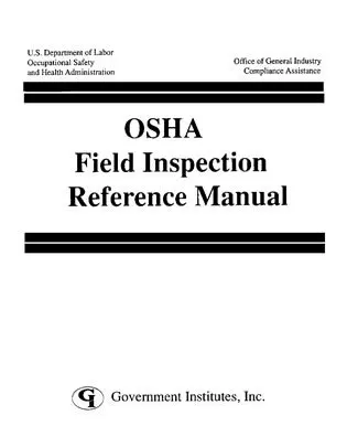 U. S. Occupational Safety and Health Administration - OSHA Field Inspection Reference Manual, Häftad. Tillgänglighet: Lägg i varukorg