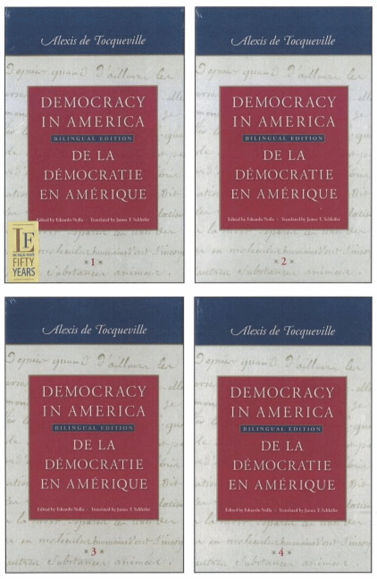 Alexis de Tocqueville, Eduardo Nolla - Democracy in America: 4-Volume Set, Häftad