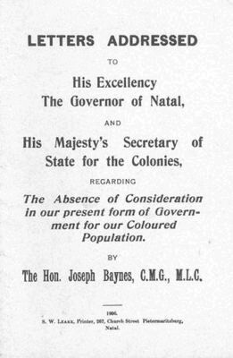 Joseph Baynes, John Lambert - Letters.regarding the Absence of Considertion in Our Present Form of Government for Our Coloured Population (1906) Book 2, Häftad. Tillgänglighet: Tillfälligt slut