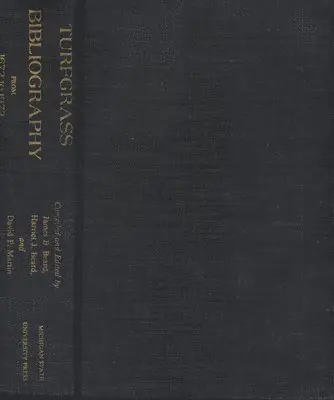 James B Beard, Harriet J. Beard, David P. Martin - Turfgrass Bibliography from 1672 to 1972, Inbunden. Tillgänglighet: Lägg i varukorg