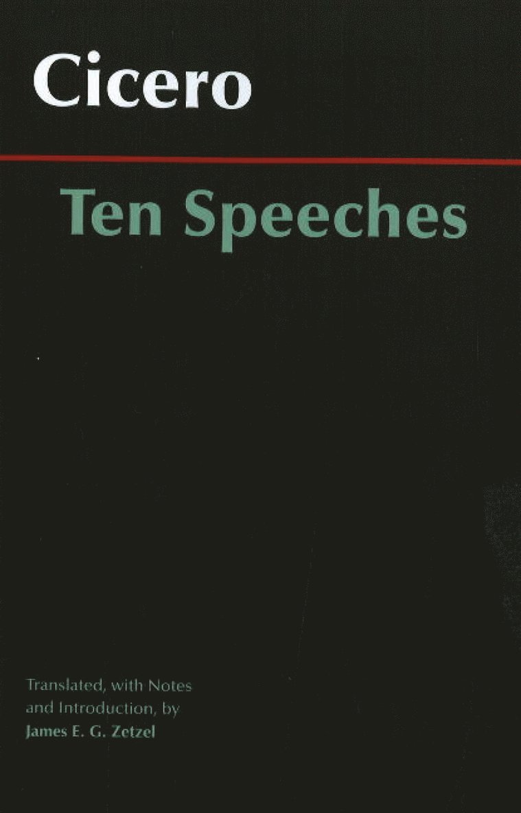 Cicero - Ten Speeches, Inbunden
