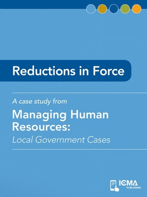 Martin  Vanacour, James  M.  Banovetz, N.  Joseph  Cayer - Reductions in Force, E-bok