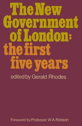 Gerald Rhodes - New Government of London, Inbunden. Tillgänglighet: Lägg i varukorg