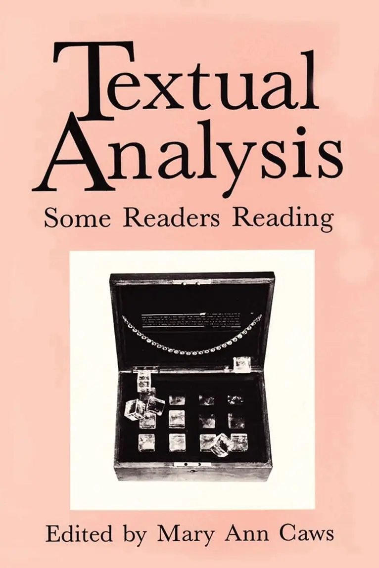 Mary Ann Caws - Textual Analysis, Inbunden. Tillgänglighet: Lägg i varukorg