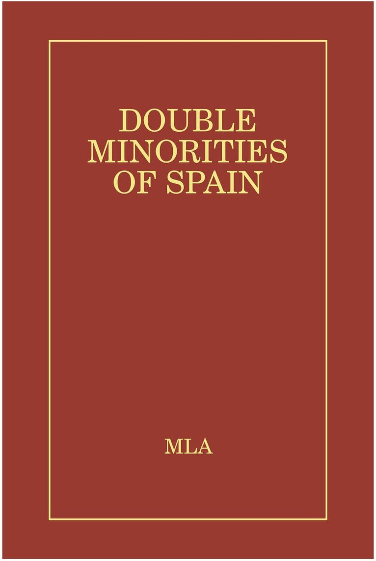 Kathleen McNerney, Cristina Enríquez de Salamanca - Double Minorities of Spain, Inbunden. Tillgänglighet: Tillfälligt slut
