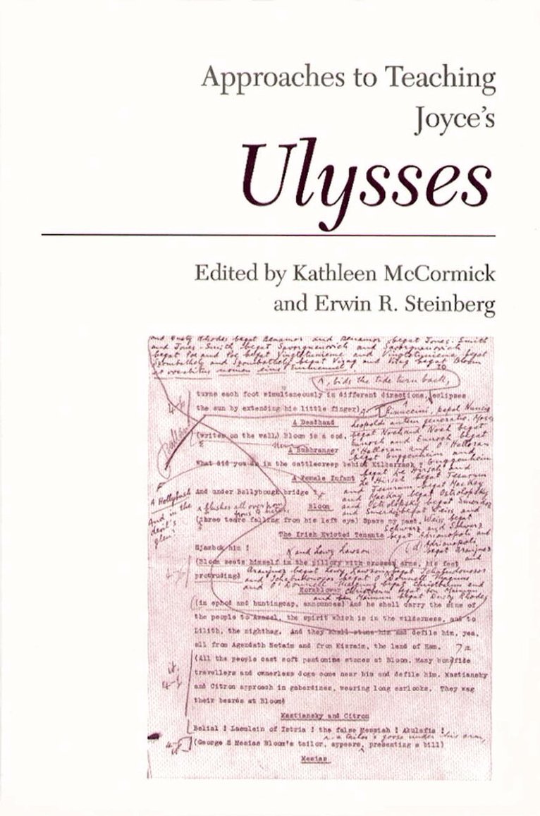 Kathleen McCormick - Approaches to Teaching Joyce's Ulysses, Häftad. Tillgänglighet: Tillfälligt slut
