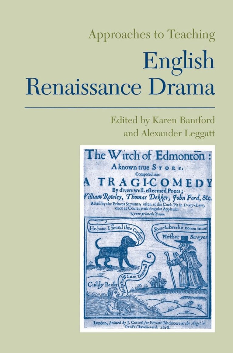Karen Bamford - Approaches to Teaching English Renaissance Drama, Inbunden. Tillgänglighet: Tillfälligt slut