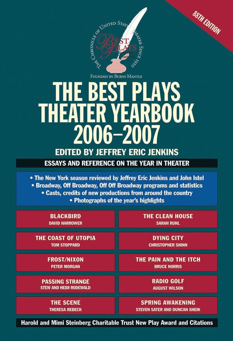 Jeffrey Eric Jenkins - Best Plays Theater Yearbook 2006-2007, Inbunden. Tillgänglighet: Lägg i varukorg