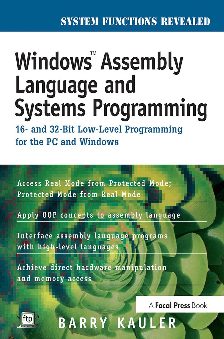 Barry Kauler - Windows Assembly Language and Systems Programming, Häftad