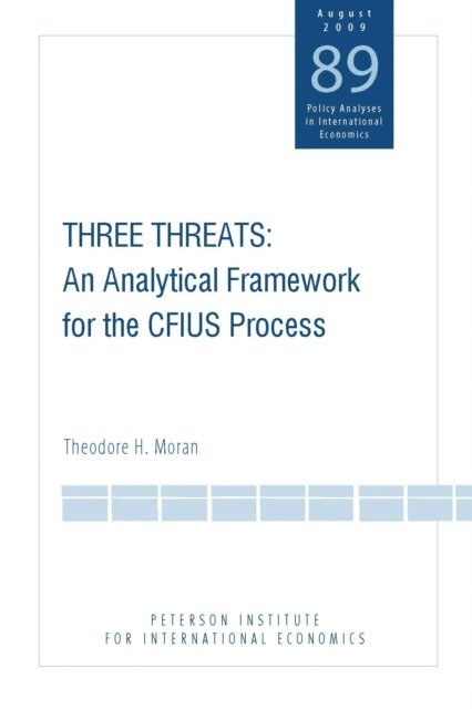 Theodore H. Moran - Three Threats, E-bok