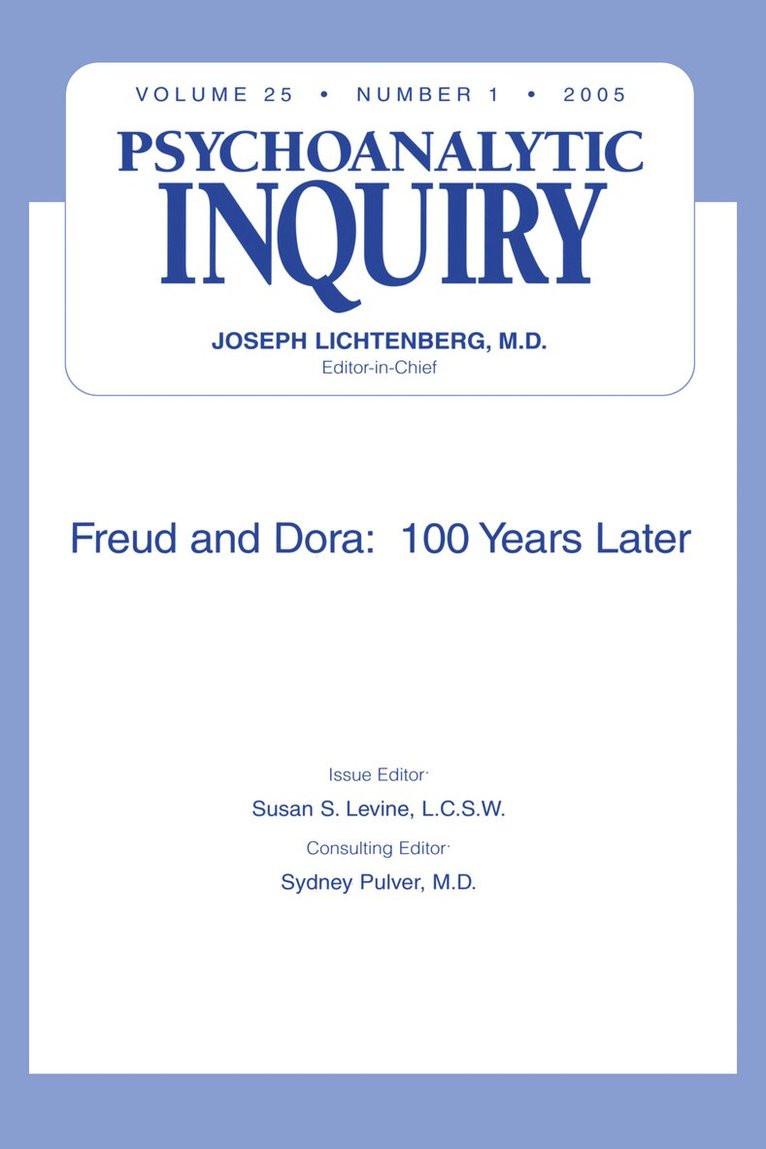 Susan S Levine - Freud and Dora: 100 Years Later, Häftad. Tillgänglighet: Tillfälligt slut