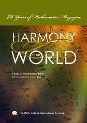 Gerald L. Alexanderson, Gerald L. Alexanderson, Peter Ross - Harmony of the World, Inbunden