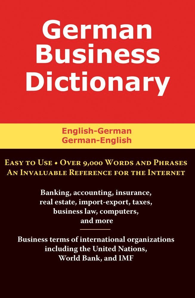 Morry Sofer - German Business Dictionary, Häftad. Tillgänglighet: Tillfälligt slut