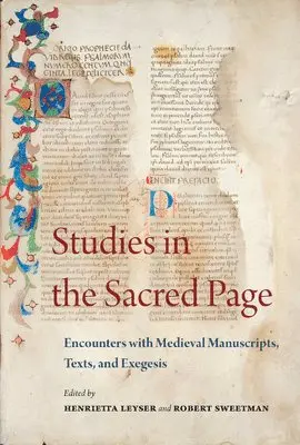 Henrietta Leyser, Robert Sweetman - Studies in the Sacred Page: Encounters with Medieval Manuscripts, Texts, and Exegesis, Inbunden. Tillgänglighet: Tillfälligt slut