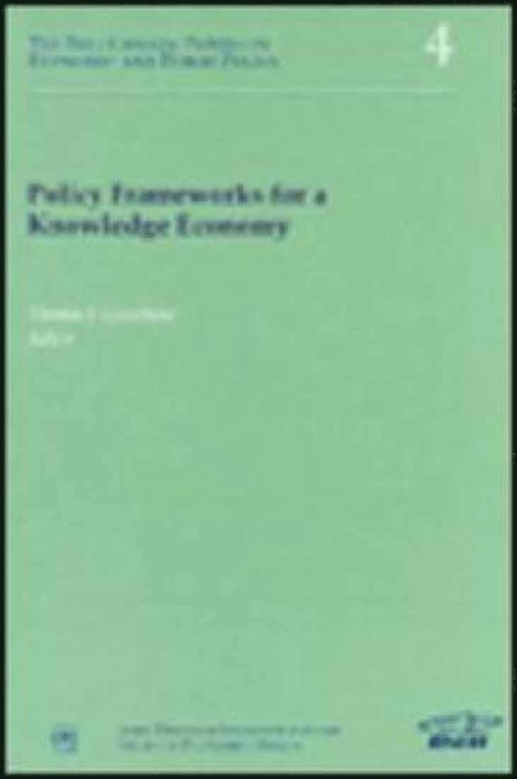 Thomas J. Courchene - Policy Frameworks for a Knowledge Economy, Häftad. Tillgänglighet: Tillfälligt slut