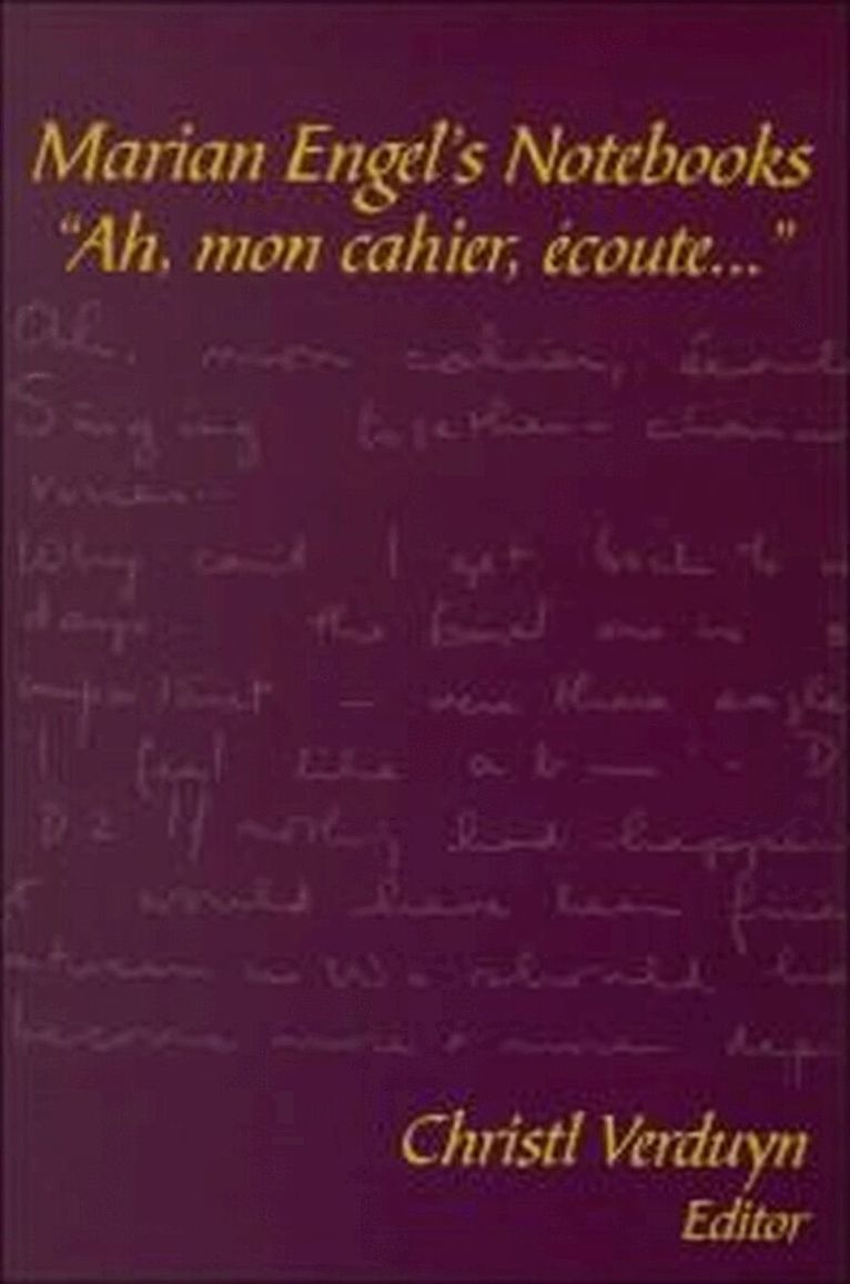 Christl Verduyn - Marian Engel’s Notebooks, Inbunden. Tillgänglighet: Tillfälligt slut
