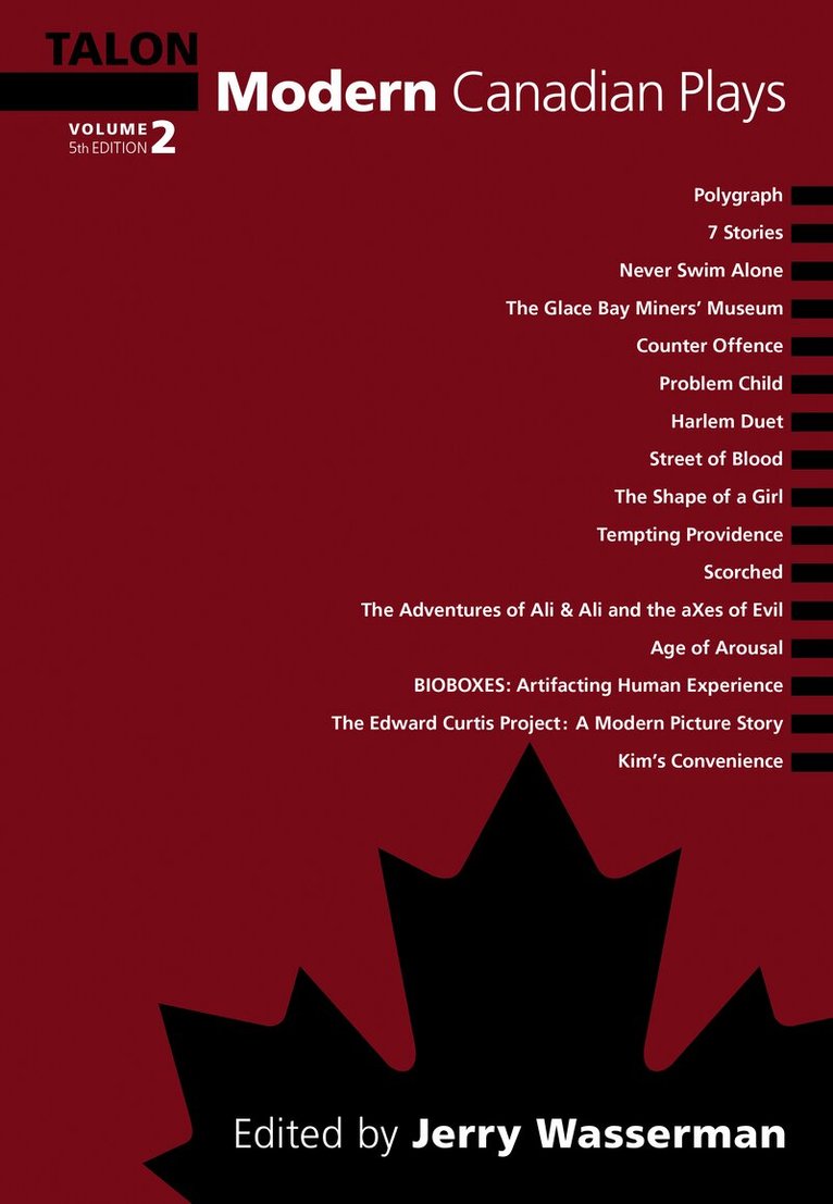 Jerry Wasserman - Modern Canadian Plays, Häftad