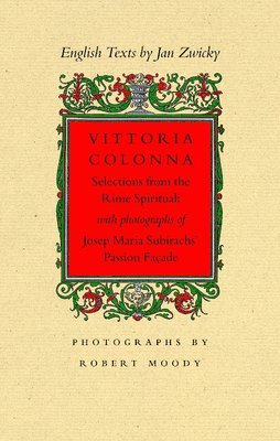 Jan Zwicky - Vittoria Colonna, Häftad