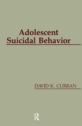 David K. Curran - Adolescent Suicidal Behavior, Häftad. Tillgänglighet: Lägg i varukorg