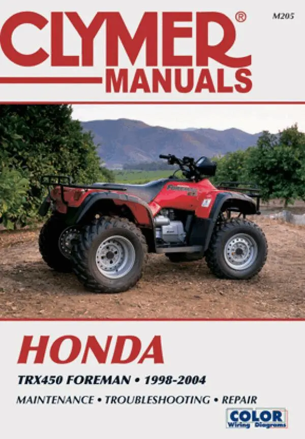 Honda TRX450 Foreman Series ATV (1998-2004) Service Repair Manual