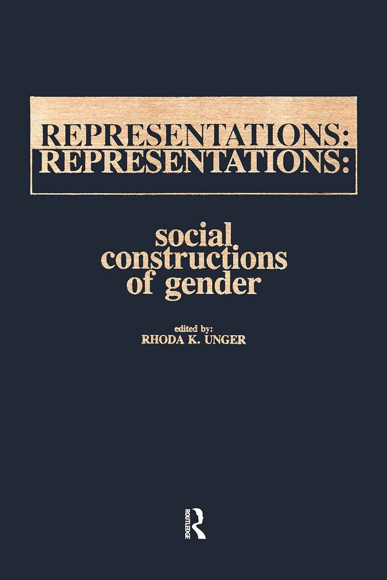 Rhoda Unger - Representations, Häftad