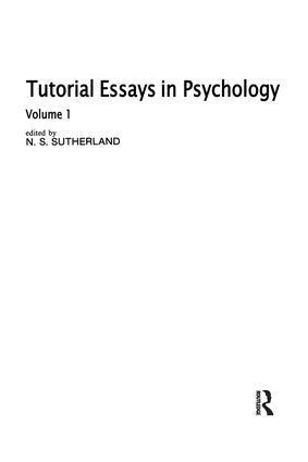N. S. Sutherland - Tutorial Essays in Psychology, Inbunden