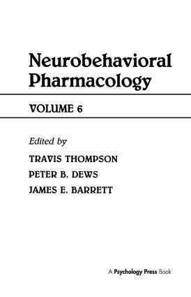 T. Thompson, P. B. Dews, J. E. Barrett - Advances in Behavioral Pharmacology, Inbunden. Tillgänglighet: Lägg i varukorg