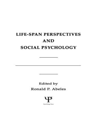 R. P. Abeles - Life-span Perspectives and Social Psychology, Inbunden. Tillgänglighet: Lägg i varukorg