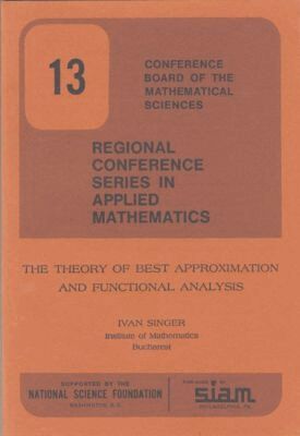 Ivan Singer - Theory of Best Approximation and Functional Analysis, Häftad
