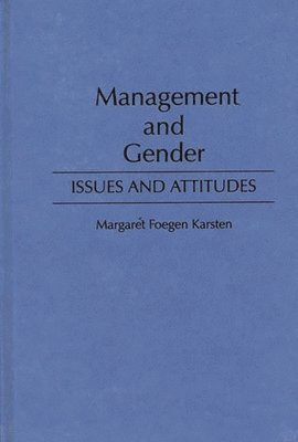 Margaret Foegen Karsten - Management and Gender, Inbunden. Tillgänglighet: Lägg i varukorg