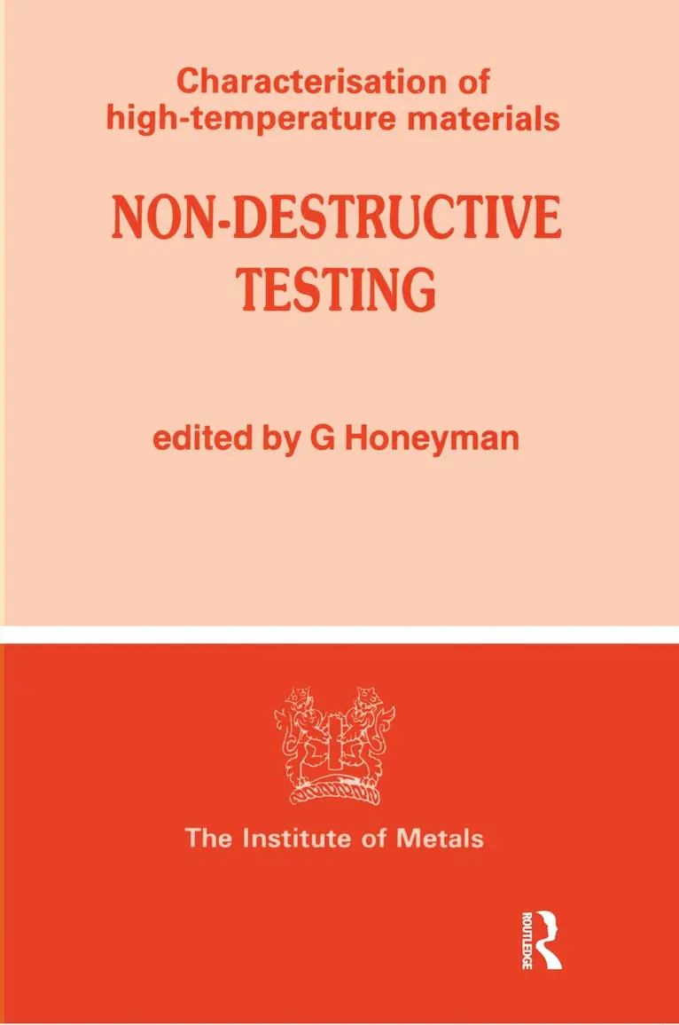 G. Honeyman - Non-Destructive Testing, Häftad. Tillgänglighet: Lägg i varukorg