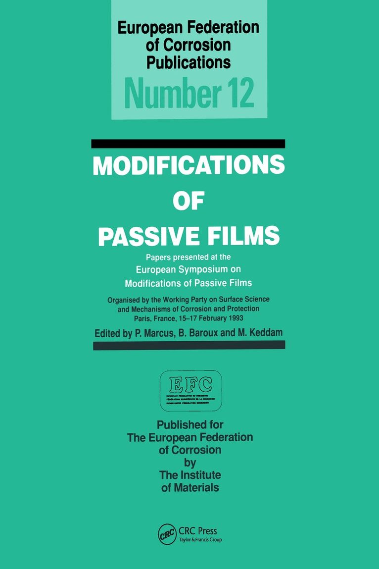 P. Marcus - Modifications of Passive Films, Häftad
