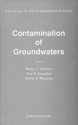 Domy C. Adriano - Contamination of Groundwaters, Inbunden