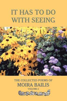 Moira Bailis, David Messineo, Melanie a. Pimont - It Has to Do With Seeing: The Collected Poems of Moira Bailis, Häftad