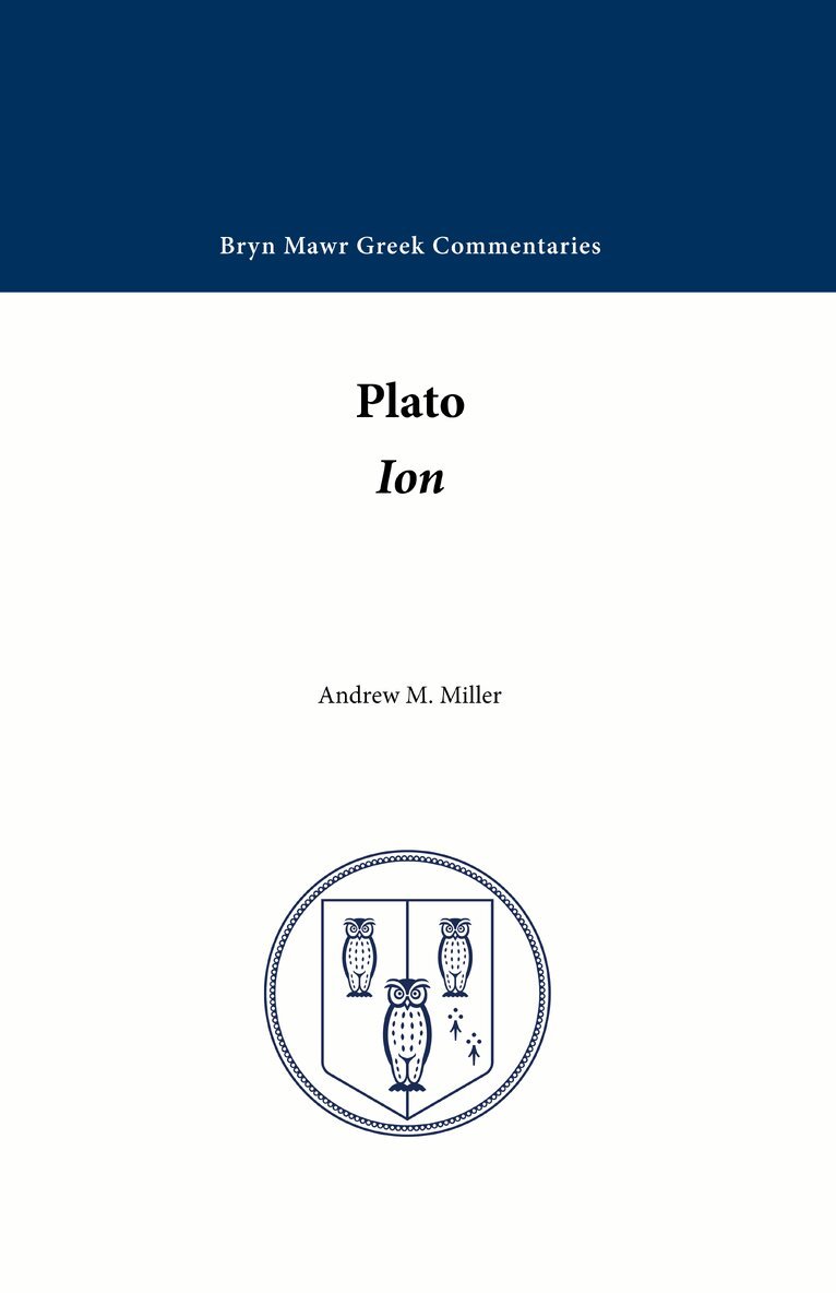 Plato, Andrew M. Miller - Ion, Häftad